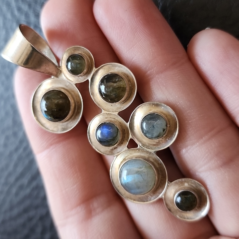 Jay King sterling silver and stone pendant